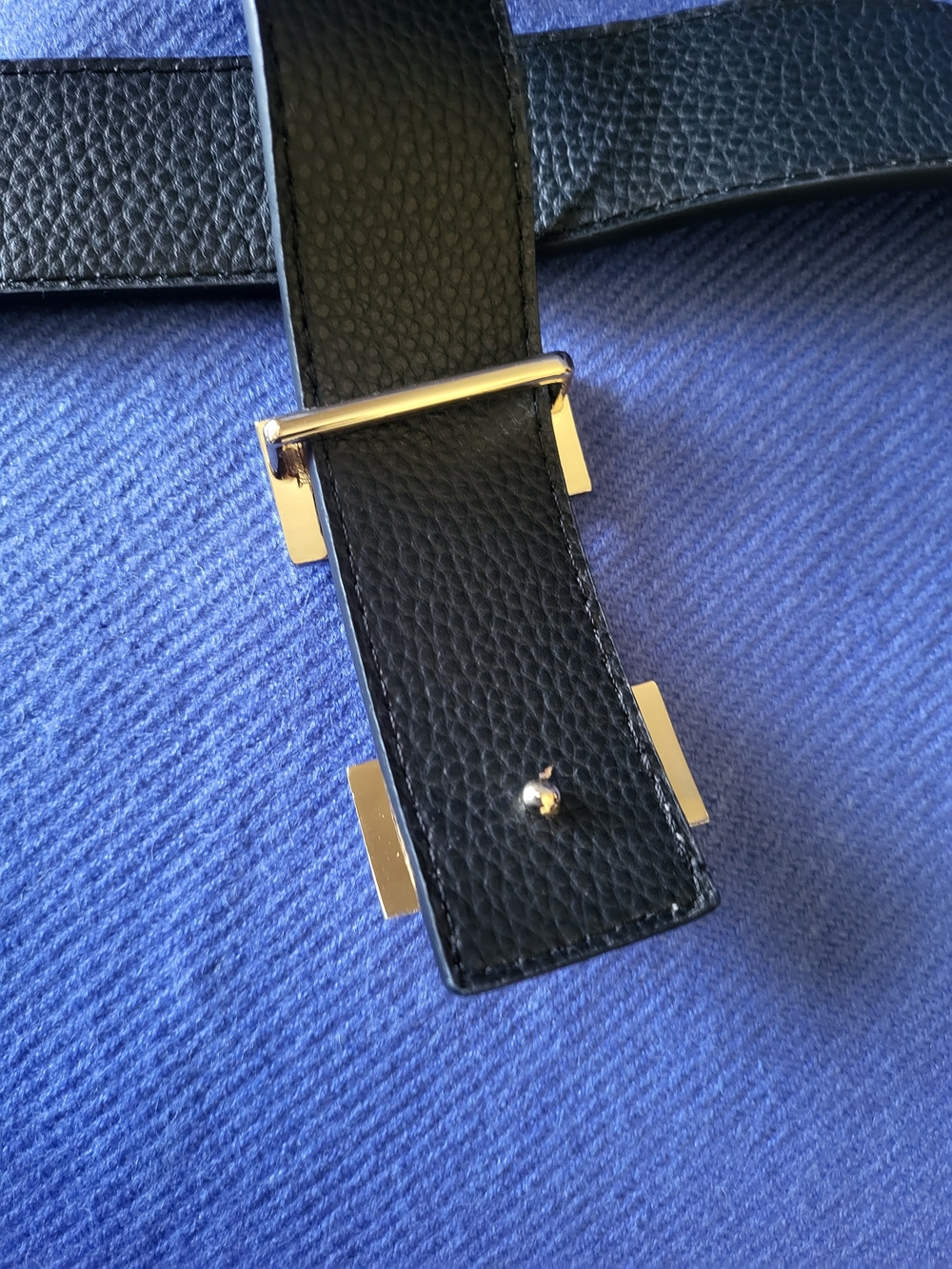 Hermès Reversible H Belt Orange And Black. - Picture 5 of 8